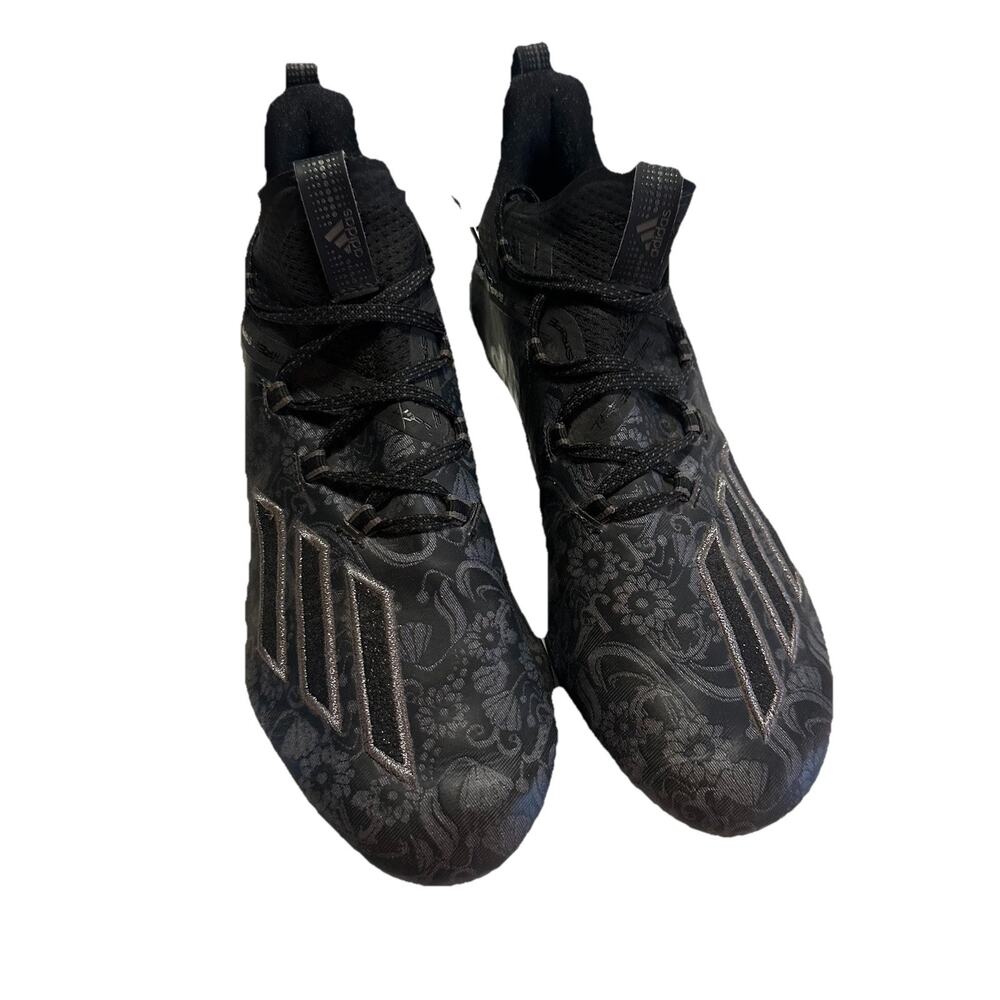 Mens Adidas Size 9 Adizero Reign Young King Football Cleats Floral Black EH2723